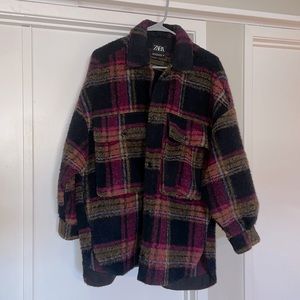 ZARA flannel jacket/Schacket